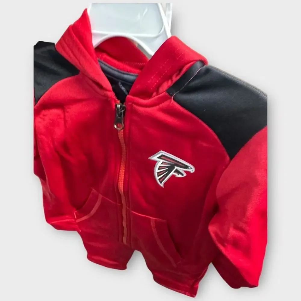 NEW Atlanta Falcons NFL Toddler Full-Zip Hoodie & Jogger Pants Set – Size 24M